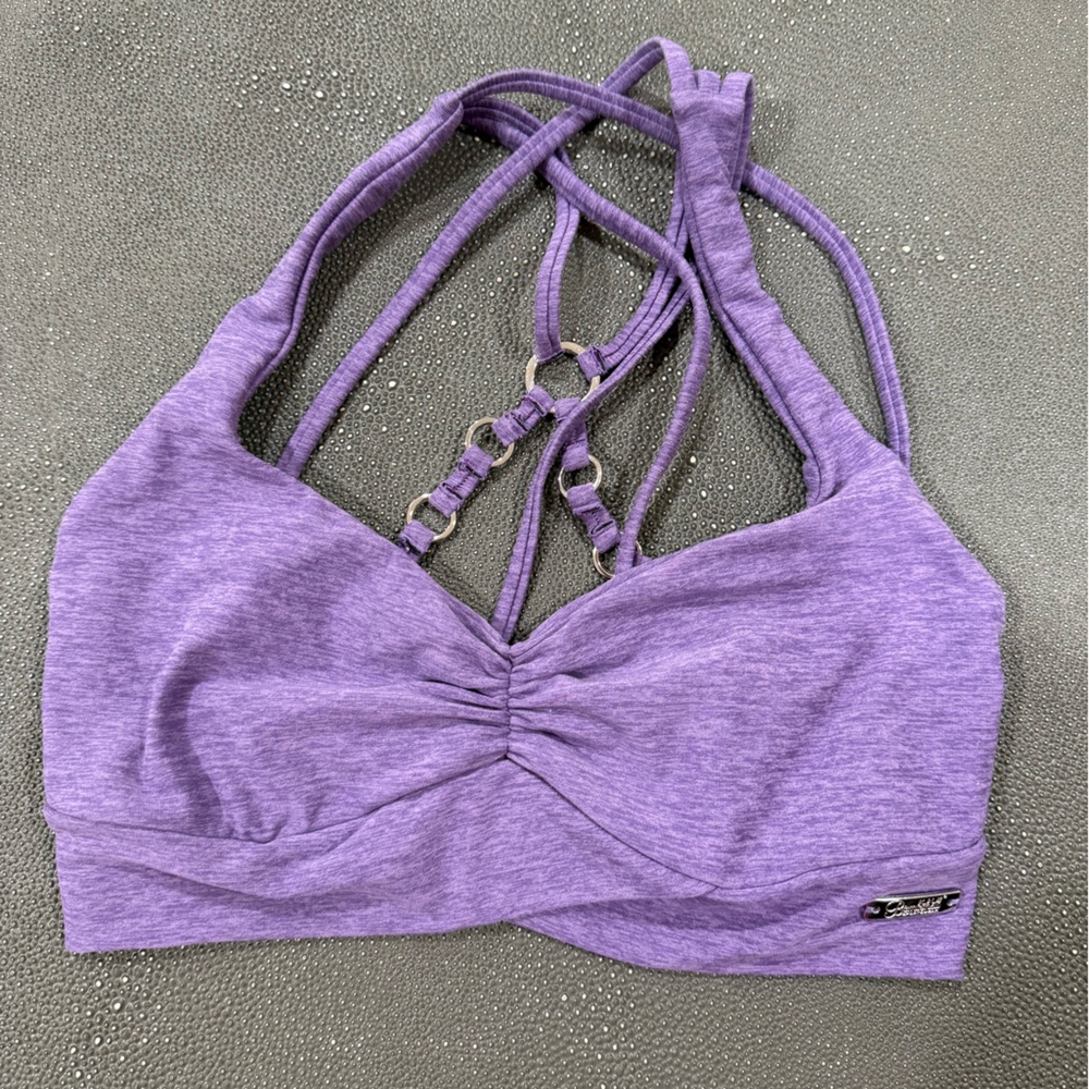 Bombshell Angel Sports Bra- Violet Size Med